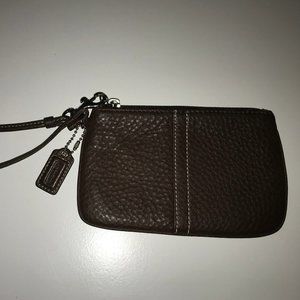 Coach Wristlet Clutch in Brown